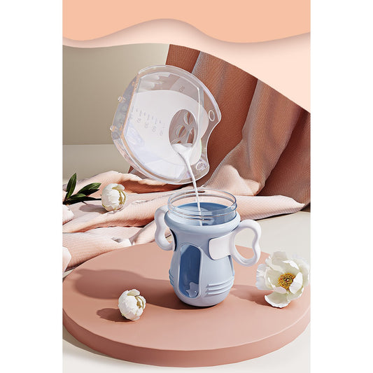 Colector de Lapte Matern,  din Silicon Safety, Anti-debordare, 80 ml, Transparent