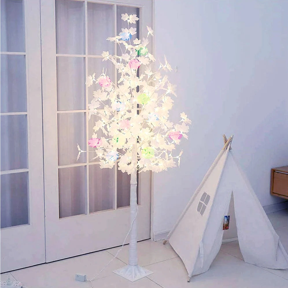 Copac decorativ de Crăciun, 128 leduri, 170 cm