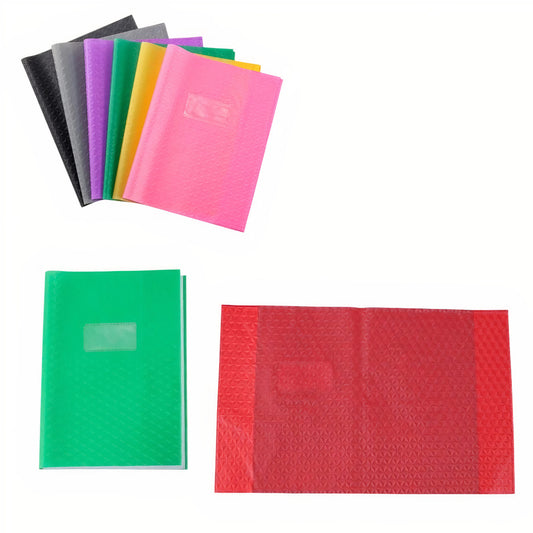 Coperta Caiet A5 10 bucati /set, din Plastic Texturat 24.5×17.5cm