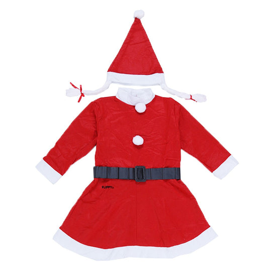 Costum Craciunita Fata, 4-6 ani, 3 piese, Catifea