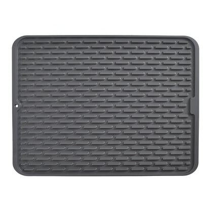 Covoras din Silicon pentru Scurgere Vase, Uz Casnic, Rezistent la Temperaturi Ridicate, Izolator, 43x32.5 cm, Negru