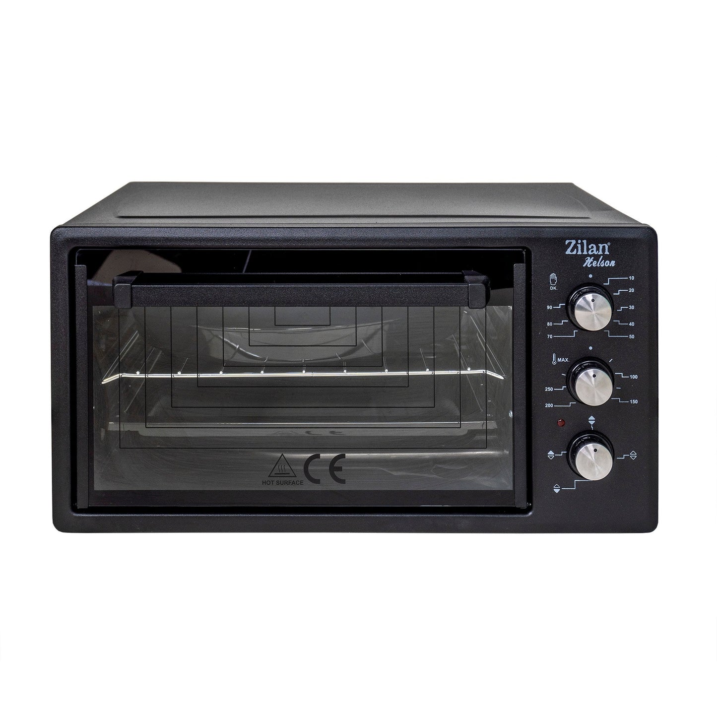 Cuptor electric, putere 1500W, capacitate 45L, timer 90 min, temperatura maxima 300 grade, 2 tavi incluse, negru