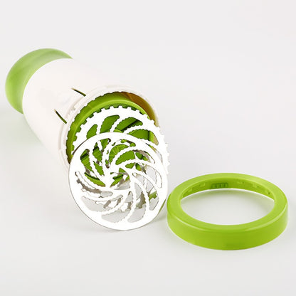Razatoare Electrica,Doua Cutite, Usor de Folosit, pentru Verdeata, Accesoriu Bucatarie, 17x6x8 cm, Verde