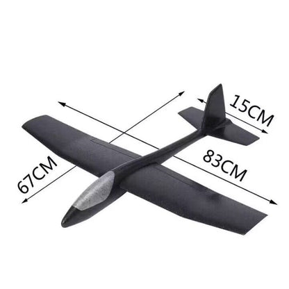 Avion Zburator, Tip Planor, 83 cm Lungime, +3 Ani, din Polistiren, Aruncare 10 - 30 m