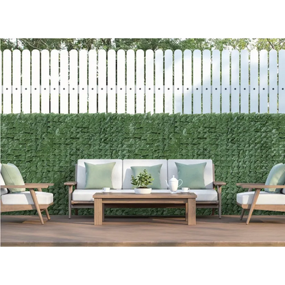 GARD ARTIFICIAL VERDE CU FRUNZE DESE 300X100 CM