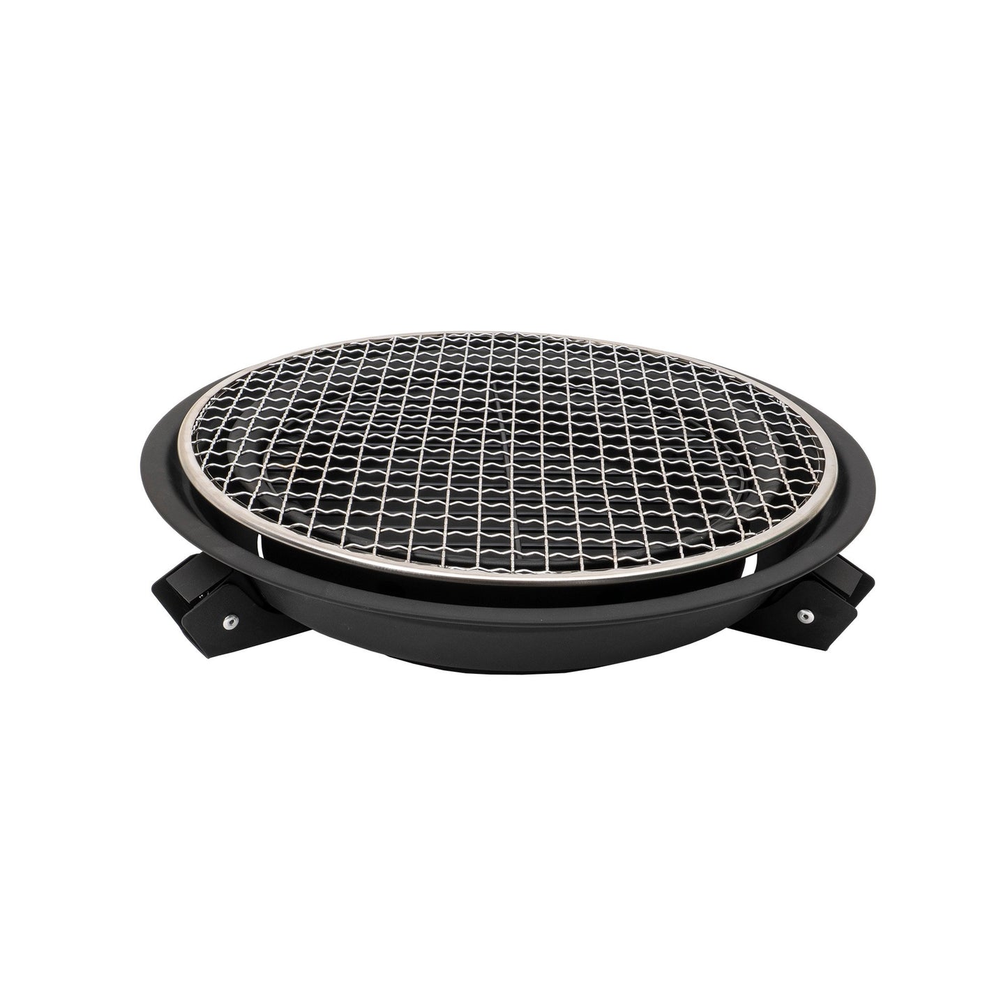 Gratar metalic pentru camping, pliabil, rotund, diametru 35cm
