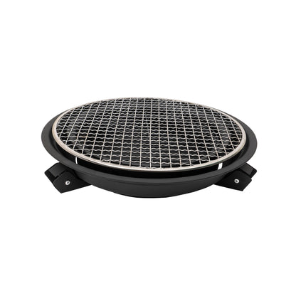 Gratar metalic pentru camping, pliabil, rotund, diametru 35cm