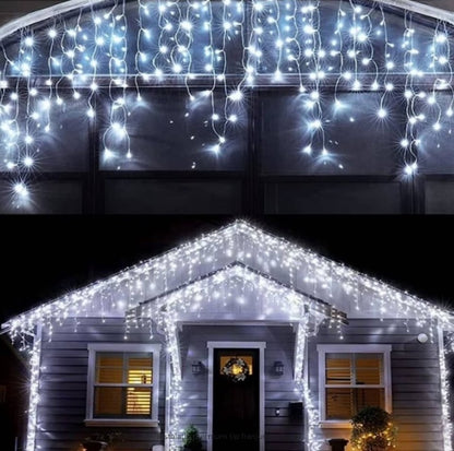 Instalatie exterior, turturi cu FLASH, 25 metri, 500 LED