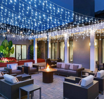 Instalatie exterior, turturi cu FLASH, 25 metri, 500 LED