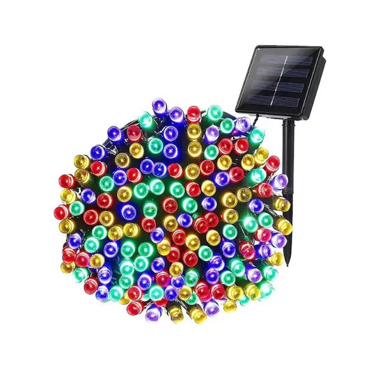 Instalatie lumisoasa solara de exterior, 200 led, 22 M