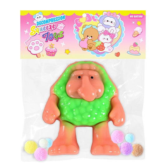 Jucarie Antistres Squishy, Model Brr Brr Patapim, cu Revenire Lenta, din TPR, 12 x 11 x 3 cm