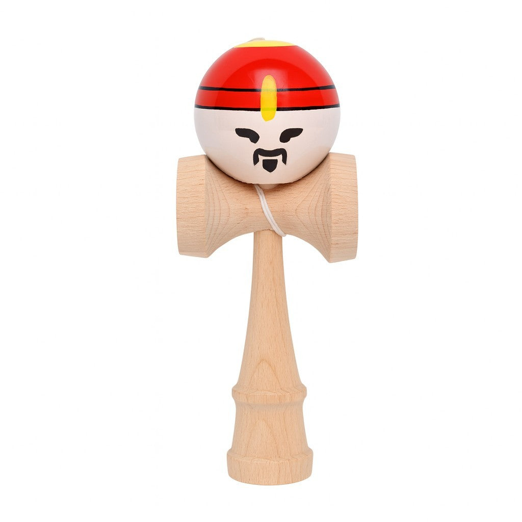 Jucarie Interactiva Kendama Rege, Original Super Sticky Big Cups V2 din Lemn - 18 CM , Joc de Indemanare pentru Copii si Adulti