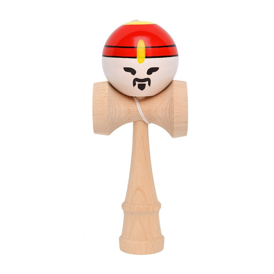 Jucarie Interactiva Kendama Rege, Original Super Sticky Big Cups V2 din Lemn - 18 CM , Joc de Indemanare pentru Copii si Adulti
