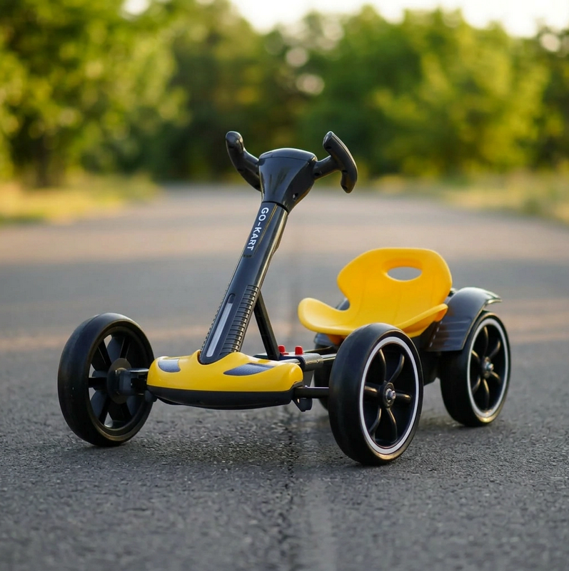 Cart Electric pentru Copii,  12V, varsta 3 - 8 ani, Telecomanda, Design Sportiv