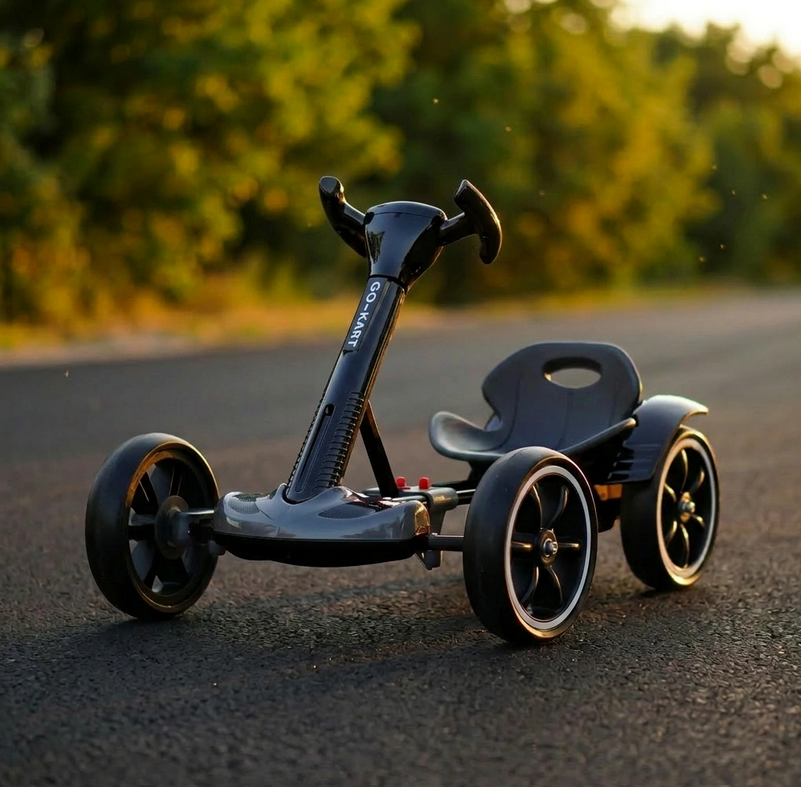 Cart Electric pentru Copii,  12V, varsta 3 - 8 ani, Telecomanda, Design Sportiv