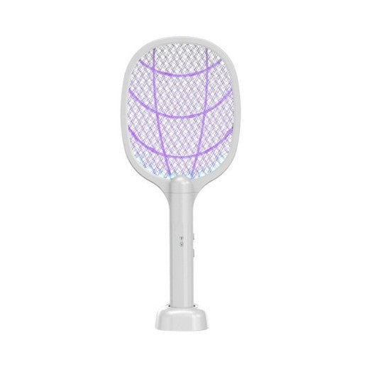 Lampa Electrica Impotriva Tantarilor, 43 x 18 x 9.2 cm, Reincarcabila cu Cablu USB Inclus, Plasa din Aluminum Alb