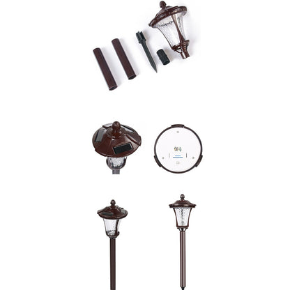 Lampa solara cu prindere in pamant, inaltime 65 cm, Alb Rece