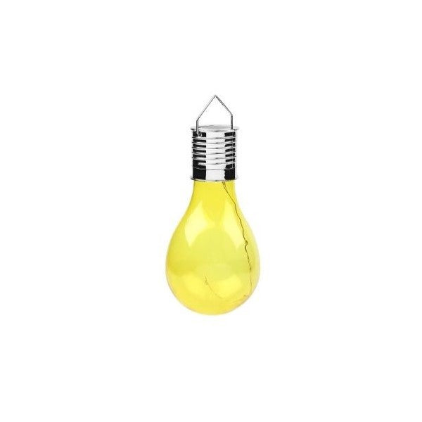 Lampa Solara LED Decorativa sub forma de Bulb, pentru exterior, suspendata, IP65, Ultron Transparent
