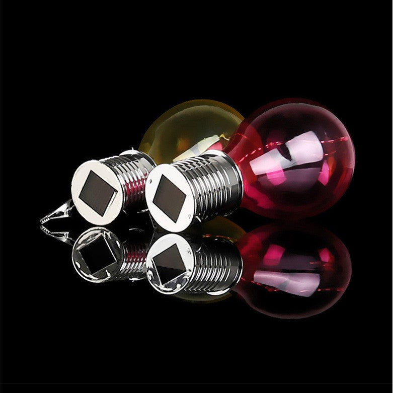 Lampa Solara LED Decorativa sub forma de Bulb, pentru exterior, suspendata, IP65, Ultron Transparent