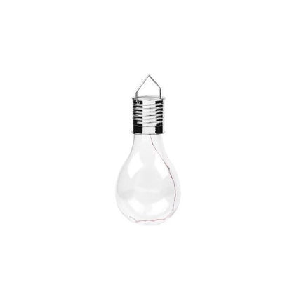 Lampa Solara LED Decorativa sub forma de Bulb, pentru exterior, suspendata, IP65, Ultron Transparent