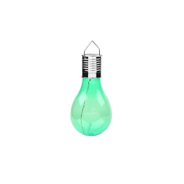 Lampa Solara LED Decorativa sub forma de Bulb, pentru exterior, suspendata, IP65, Ultron Transparent