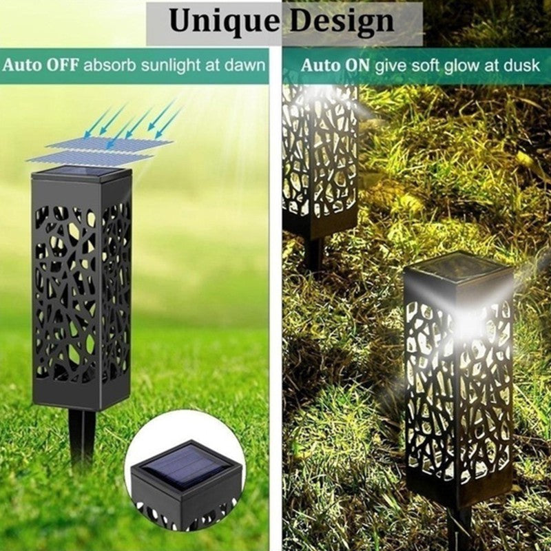 Lampa solara LED, tip felinar cu acoperis, pentru gradina, inaltime 30.2 cm, putere 0.2W, 1.2V, 600mAh, alb cald