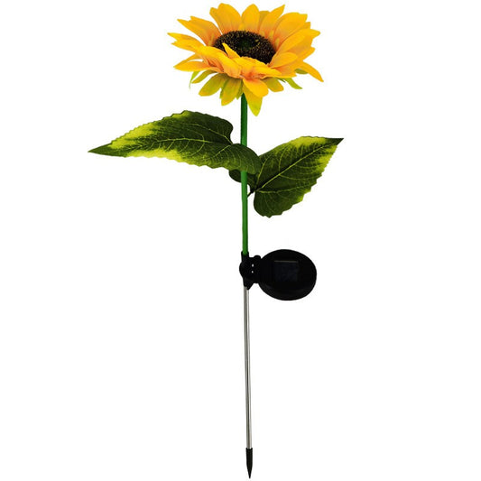 Lampa solara LED tip Floarea Soarelui, inaltime 70 cm, Pentru gradina,
