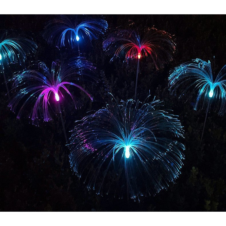 Lampa solara LED tip Meduza, inaltime 90 cm, Pentru gradina