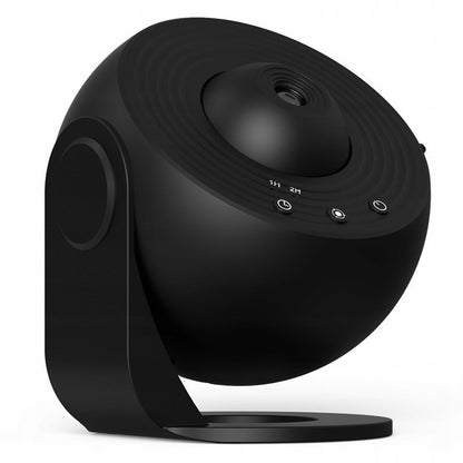 Lampa Tip Proiector Galaxie,  pentru Dormitor, Tematica Cer Instelat, Model Glob, HD, Rotire 360 de Grade, 20 de Imagini, Incarcare USB, 10 W, 15x15 cm, Negru
