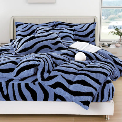 Set Lenjerie, Material Cocolino Premium, Cearceaf de Pat cu Elastic 180x200cm, cu 2 Fete de Perna 55x80cm Incluse