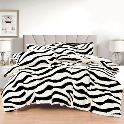 Set Lenjerie, Material Cocolino Premium, Cearceaf de Pat cu Elastic 180x200cm, cu 2 Fete de Perna 55x80cm Incluse