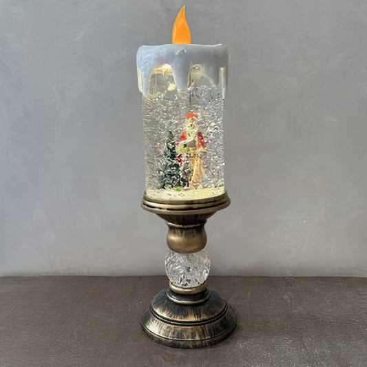 Decoratiune de Craciun, 26x8cm, Model Lumanare Led