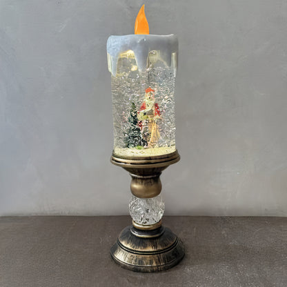 Decoratiune de Craciun, 26x8cm, Model Lumanare Led