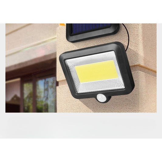 Lumina cu incarcare solara, 100 LED cu 1 grila pe inductie, montaj pe perete