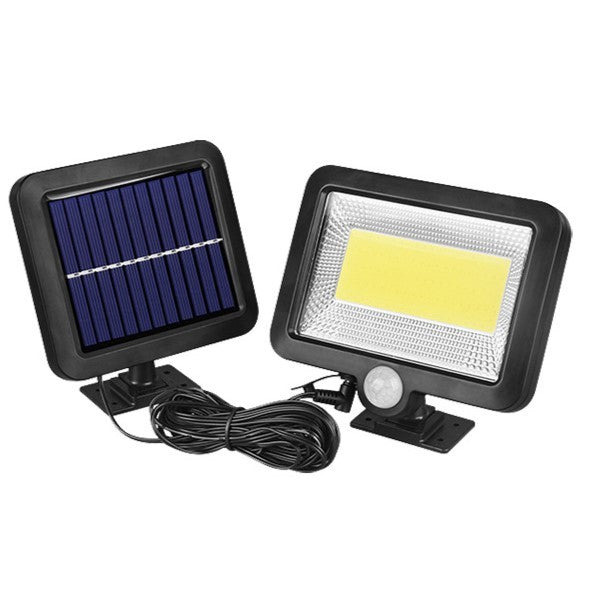 Lumina cu incarcare solara, 100 LED cu 1 grila pe inductie, montaj pe perete