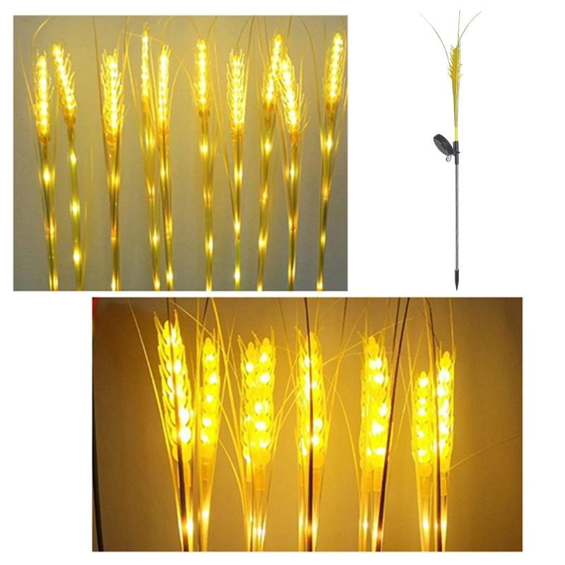 Lumina solara LED tip Spic de grau, inaltime 80 cm, pentru gradina