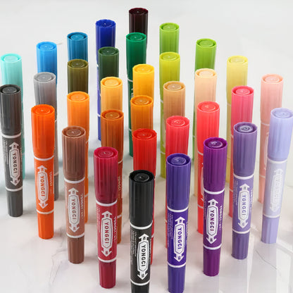 Markere cu 2 Capete, Diverse Culori, 14cm, 12/set