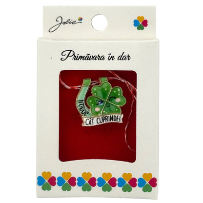 Box 12 Martisoare Brosa Modele Traditionale + 12 Pungi Cadou