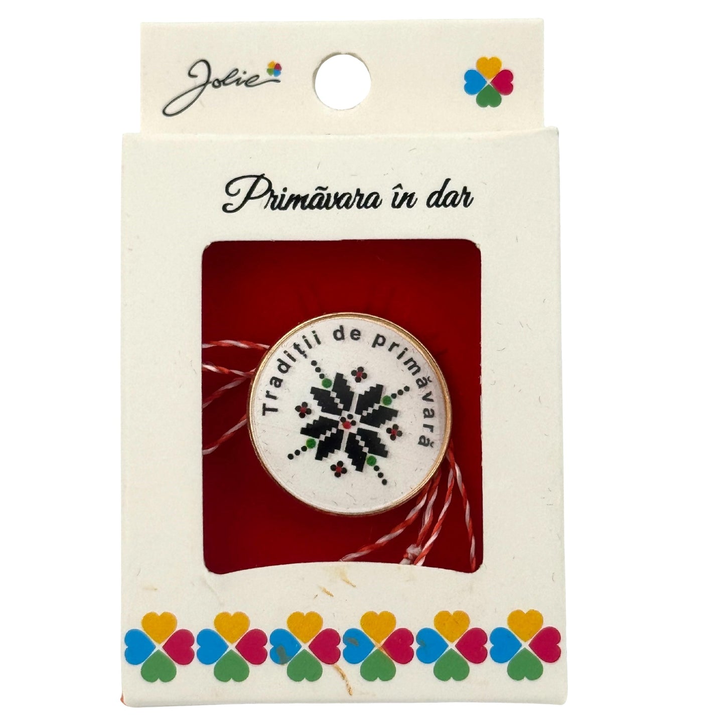 Box 12 Martisoare Brosa Modele Traditionale + 12 Pungi Cadou