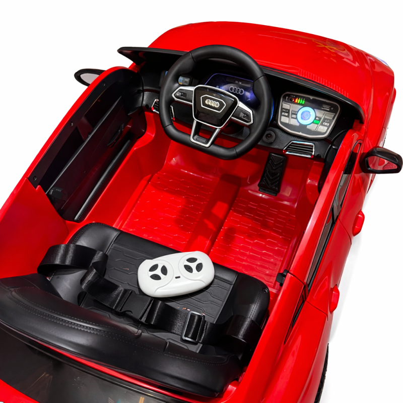 Mașinuță Electrică Audi RS e-tron GT pentru Copii 12V, Telecomandă 2.4G, Scaun din Piele, Lumini LED, MP3