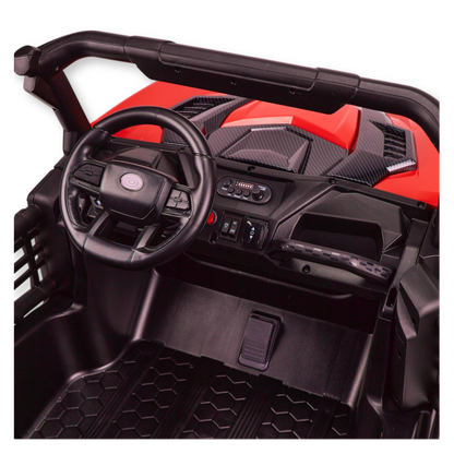 Buggy XXL UTV electric copii, 2 locuri, tractiune 4x4, varsta 2-8 ani, suspensii
