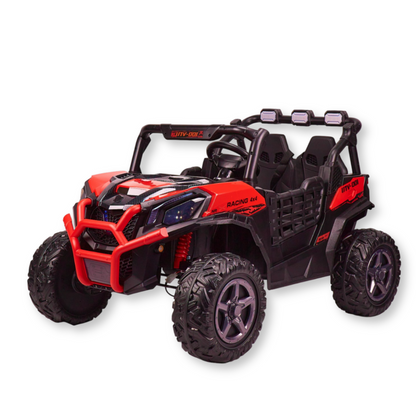 Buggy XXL UTV electric copii, 2 locuri, tractiune 4x4, varsta 2-8 ani, suspensii