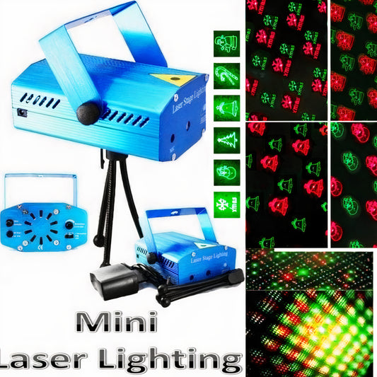 Mini Proiector 10x11cm, cu Suport, Jocuri de Lumini, Motive Craciun