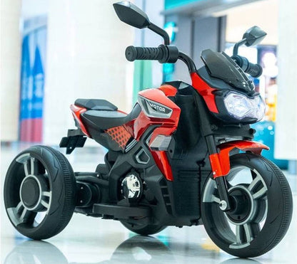 Motocicleta electrica copii 2MOTO 12V, 3 roti, control ghidon+acceleratie, BT si USB