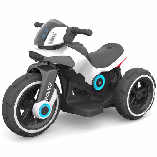 Motocicleta electrica pentru copii, varsta 3-6 ani, doua motoare, acumulator 12V, cu muzica si lumini