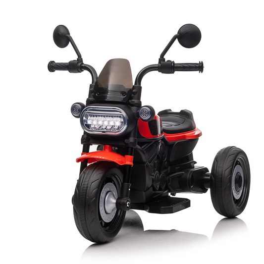 Motocicleta electrica copii 618R, varsta 2-4 ani, acumulator 6V, 1 motor, cu sunete si lumini
