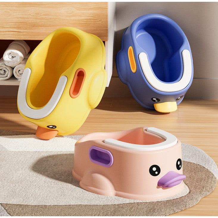 Olita Ergonomica pentru Copii, +1an, Portabila, Design Ratusca, Model Prietenos, Non-Toxic, Compartiment Detasabil, cu Maner, Usor de Curatat