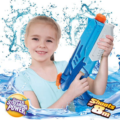 Pistol cu Apa pentru Copii, Rezervor, Pentru Piscina/Plaja, 6ani+, Albastru, 900ML