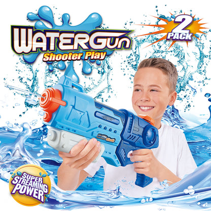Pistol cu Apa pentru Copii, Rezervor, Pentru Piscina/Plaja, 6ani+, Albastru, 900ML