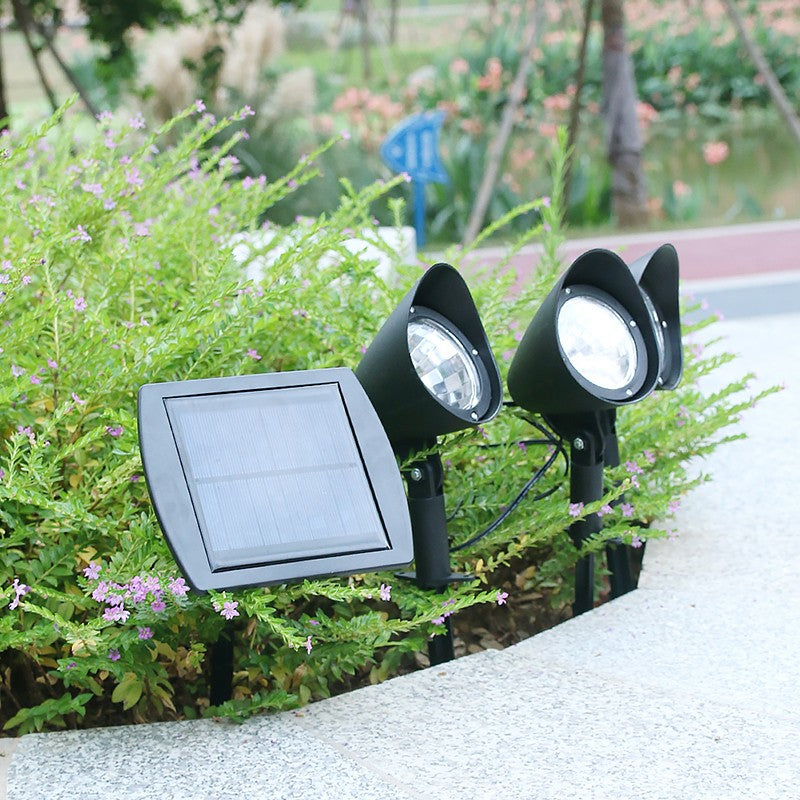 Lampa solara de tip decoratiune pentru gradina, model 3 felinare, alb rece